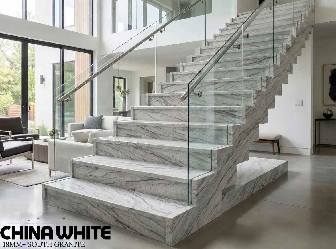 China White 18mm South Granite at Universal Granite